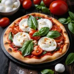 Pizza Margherita Verace con Mozzarella di Bufala y Albahaca