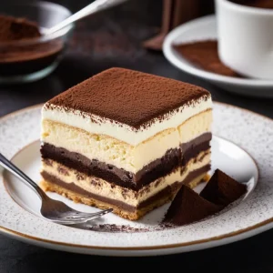 Tiramisú Tradicional con Café Espresso y Cacao Amargo